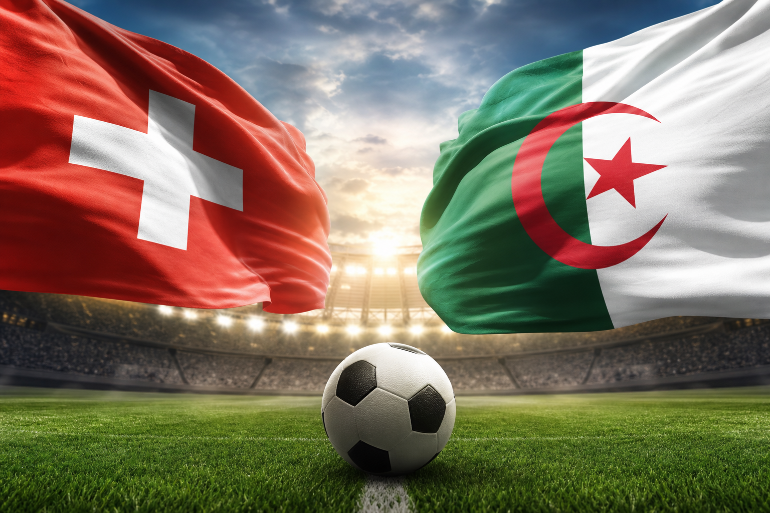 Chi tiết về Thụy Sĩ vs Algeria 10:00 03/07